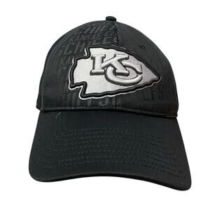 Kansas City Chiefs Fanatics adjustable black mesh hat